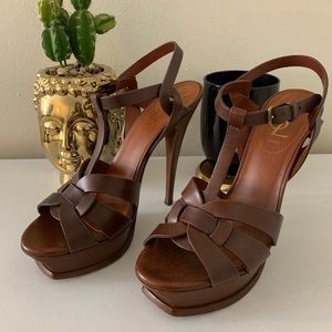 YSL Tribute Leather Sandals